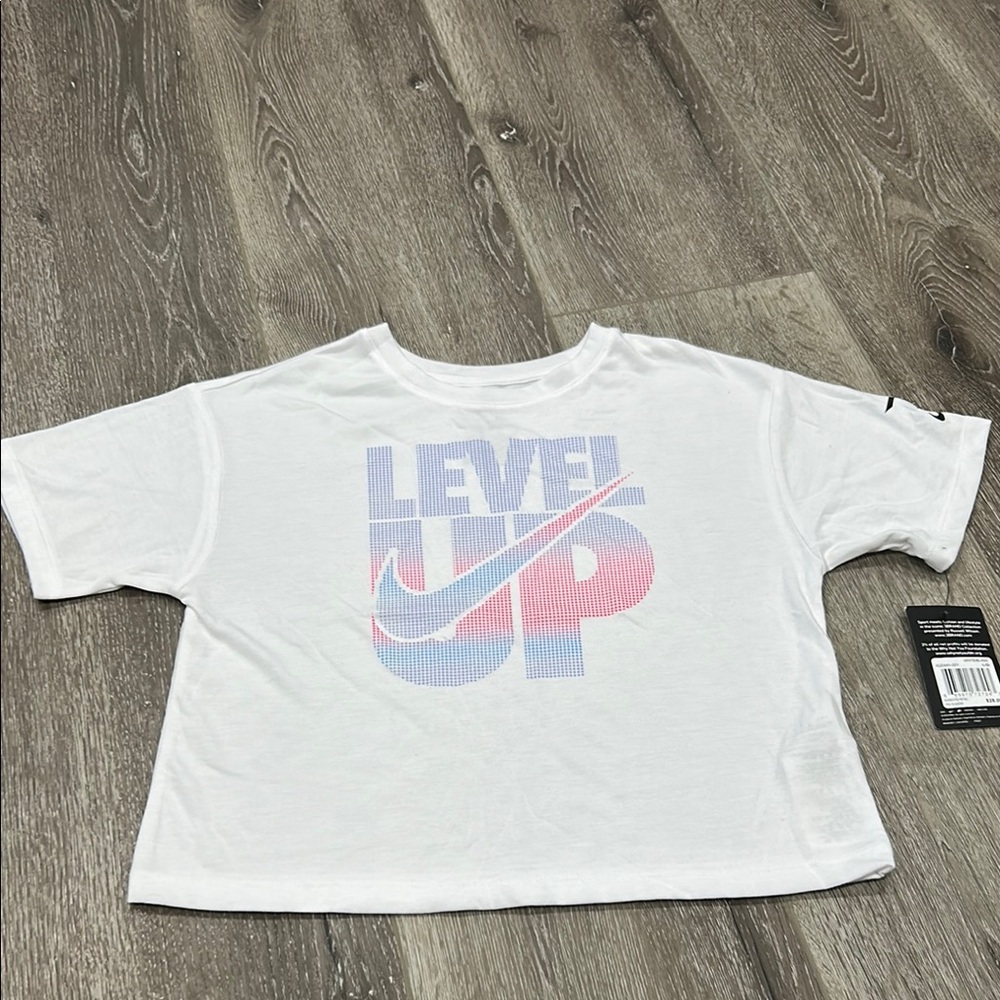Nike Kids White Graphic T-Shirt